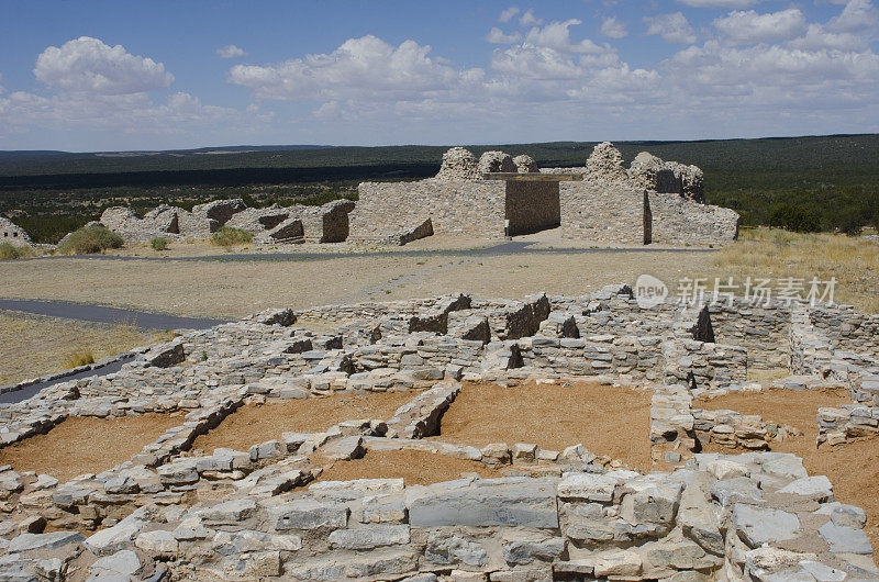 Salinas Pueblo mission National星期一，Gran Quivira遗址